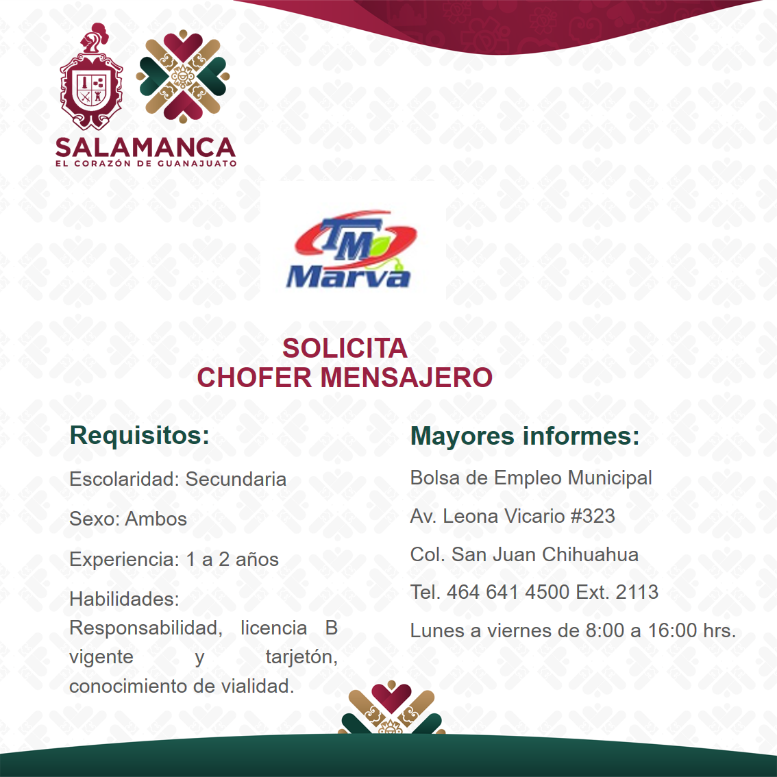 Chofer mensajero