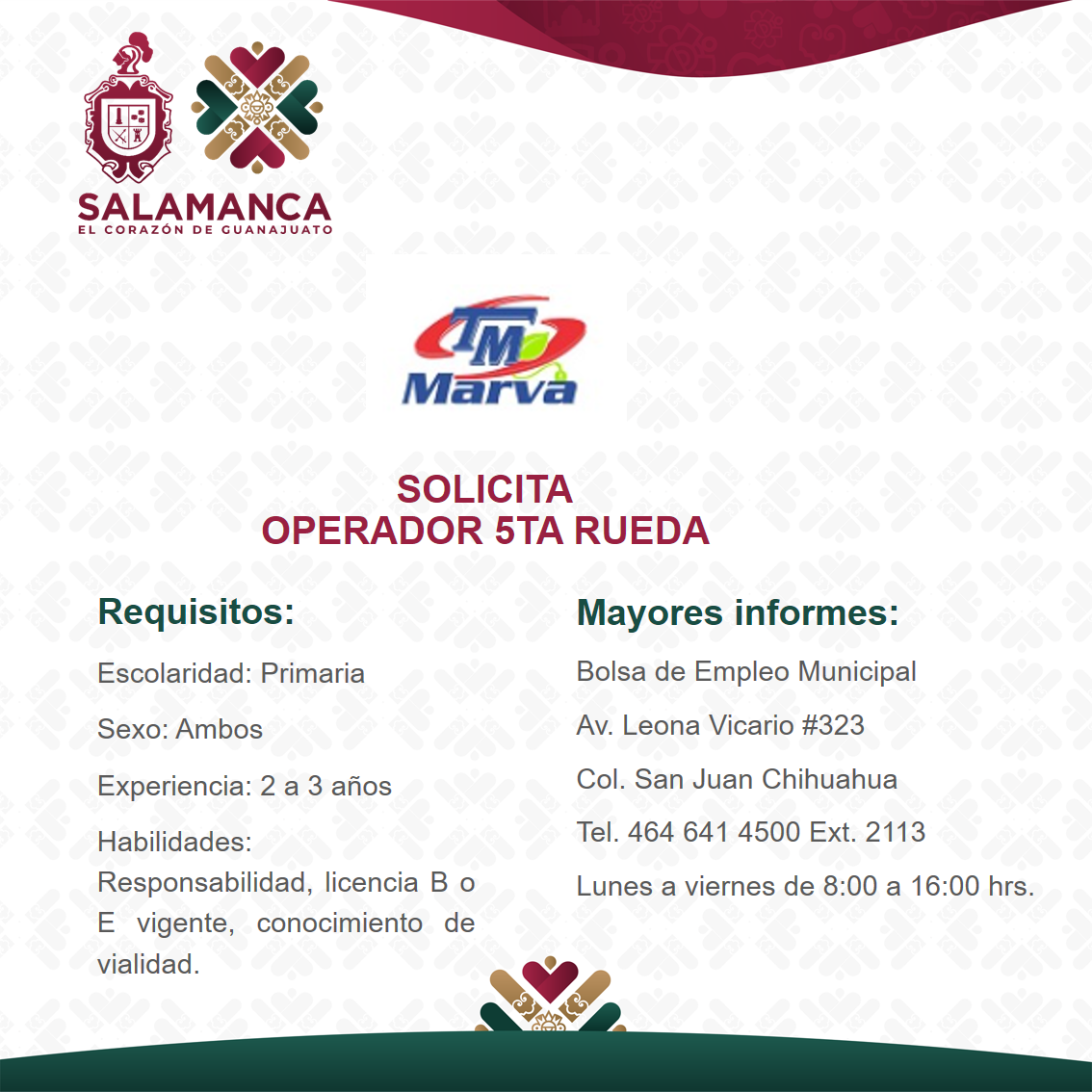 Operador quinta rueda