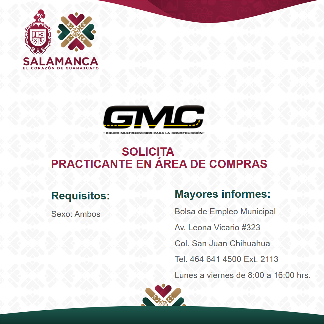 Practicante departamento de compras