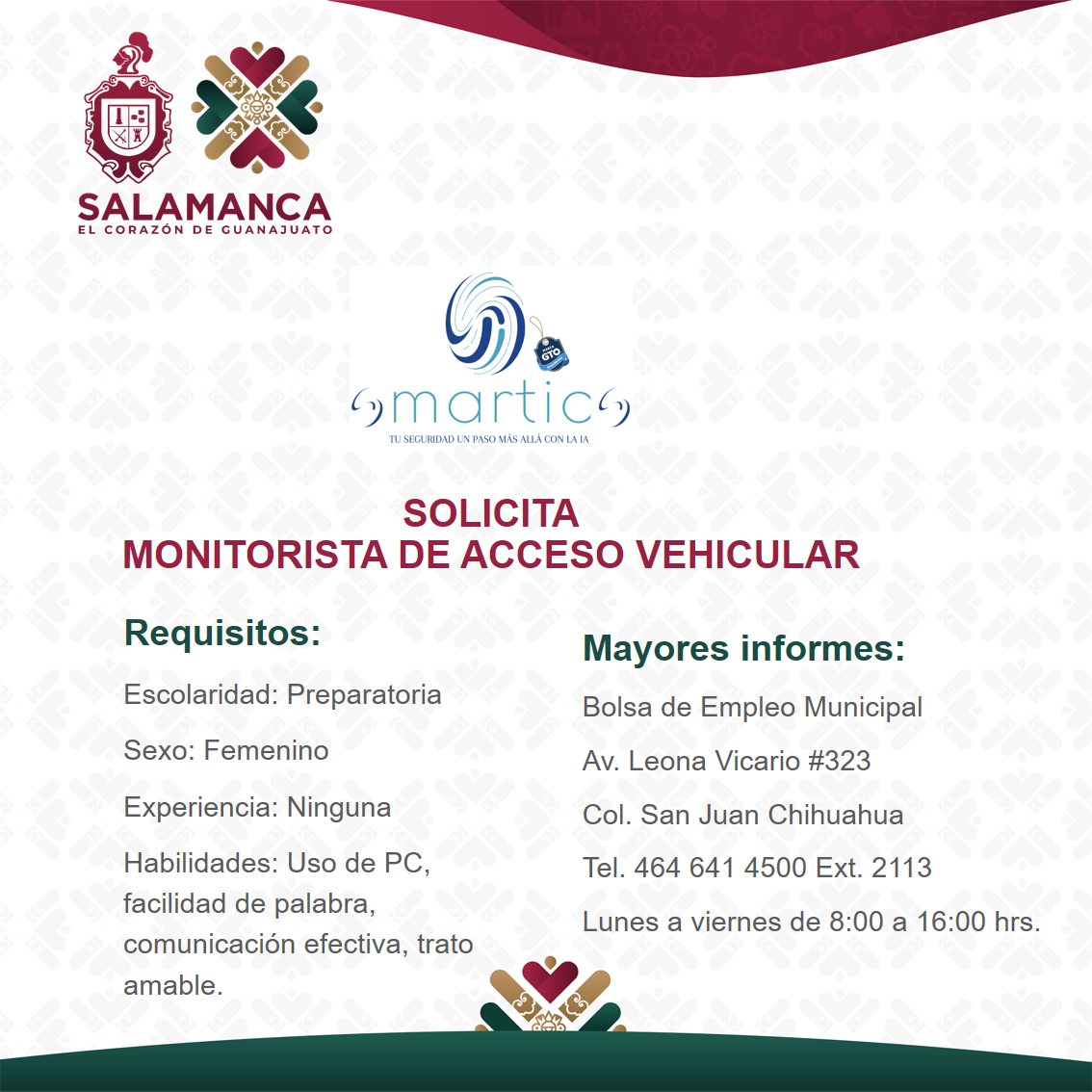 Monitorista de acceso vehicular