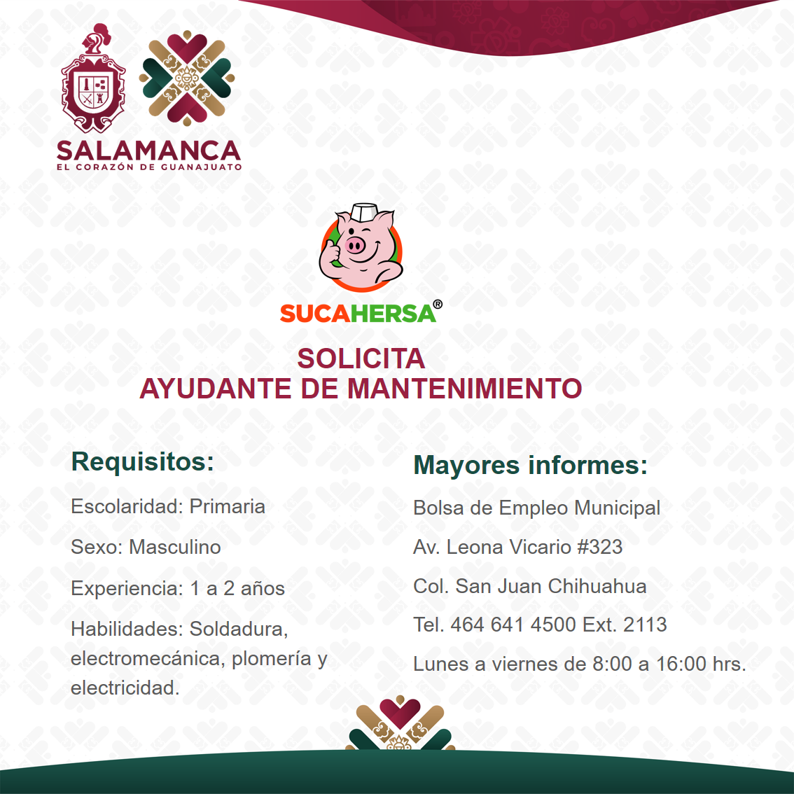 Ayudante de mantenimiento