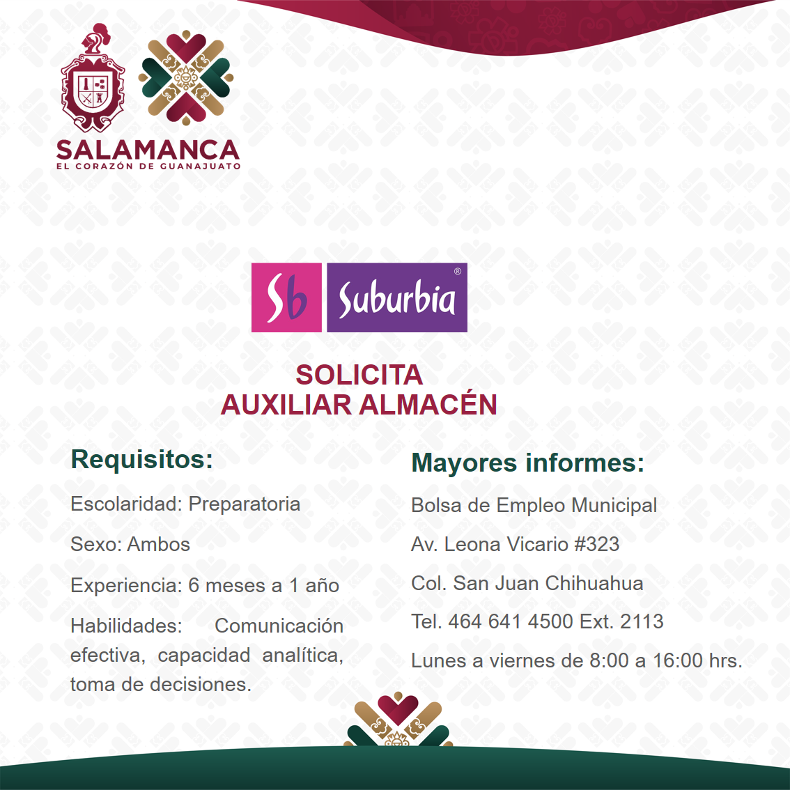 Auxiliar de almacén