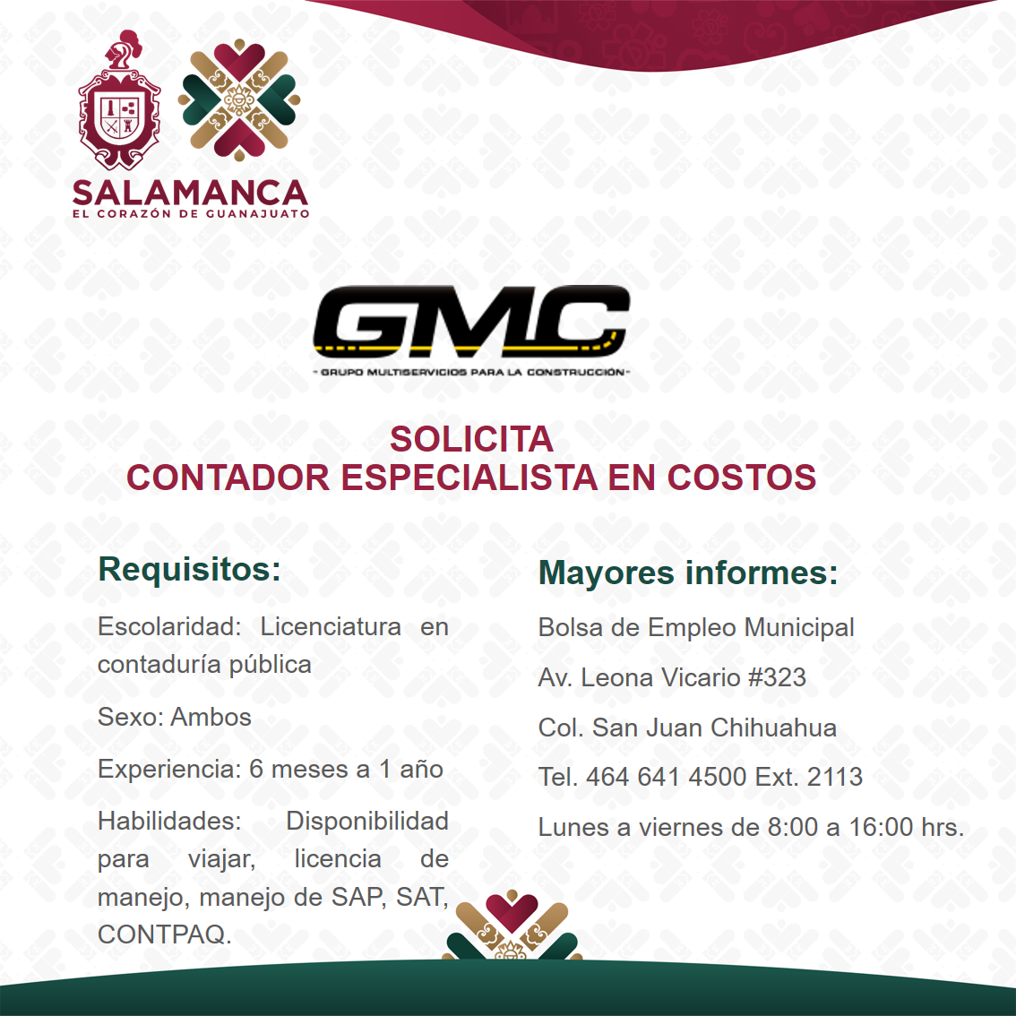 Contador especialista en costos