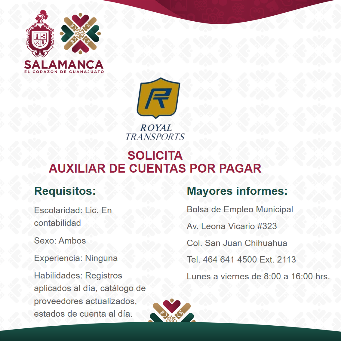 Auxiliar de cuentas por pagar